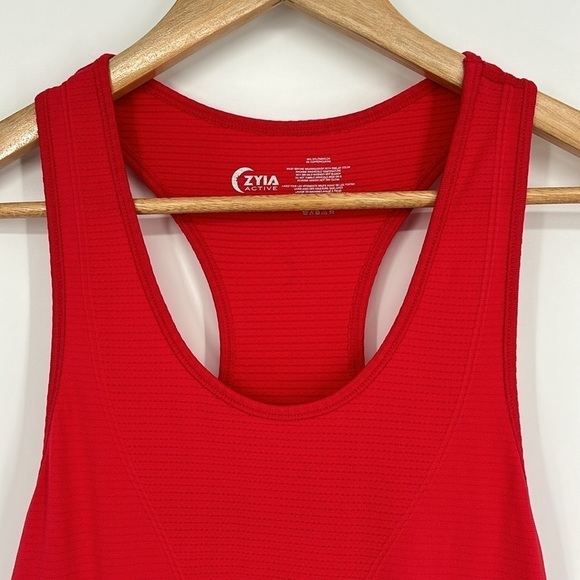 Zyia Active Copper Charged Racerback Workout Tank Women’s Size Medium Red - Picture 5 of 9